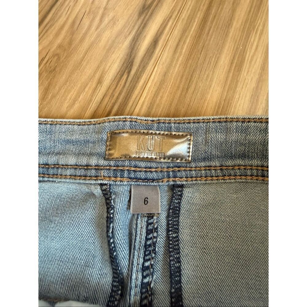 Kut from the Kloth High Rise Wide Leg Pleated Jeans Size 6 - Picture 6 of 14